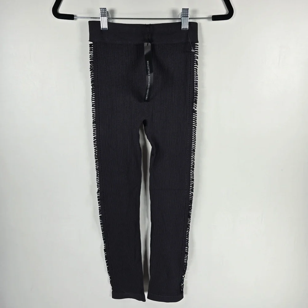 NWOT ZARA Seamless Side Cutout Down Both Legs Leggings 7901/896 XS-S & M-L‎